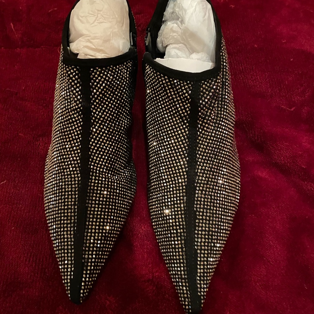 Zara rhinestones booties
